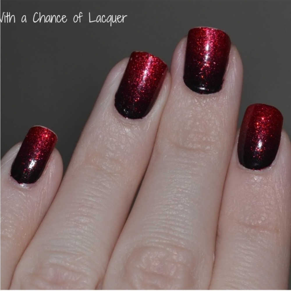 *Retired* Color Street: Bloody Gorgeous | Halloween Goth Red Black Glitter - Picture 8 of 16